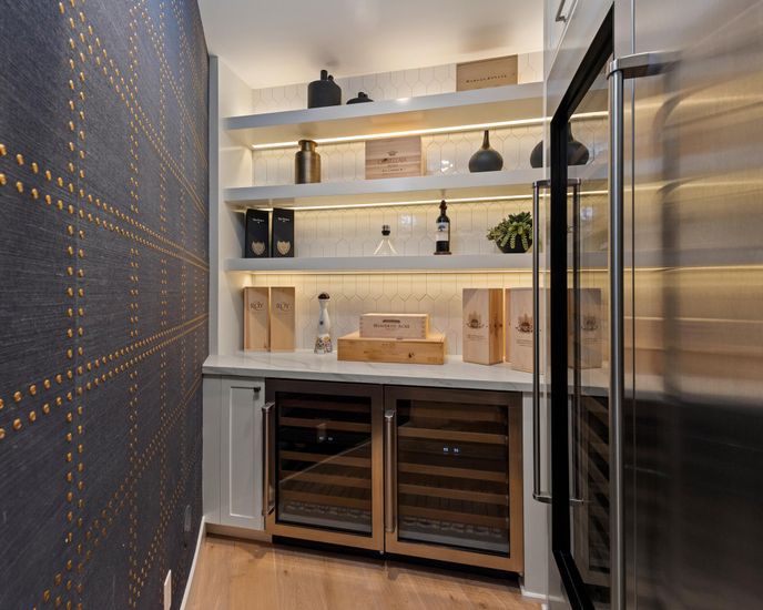 Interior, Stainless Steel Appliances, Wood Texture Flooring