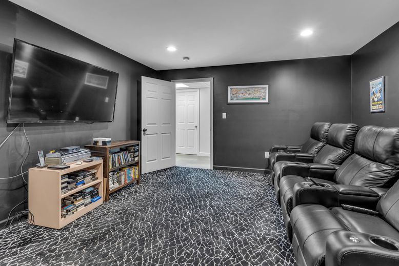Home Theatre Room, Interior, Recessed Lighting, Theatre Room