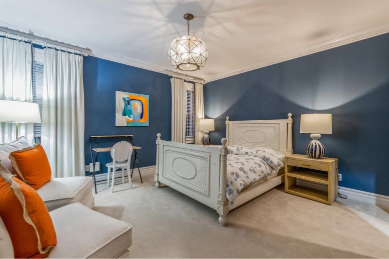 Bedroom, Interior, Pendant Lights