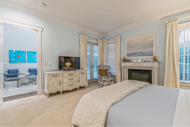 Bedroom, Fireplace, Interior