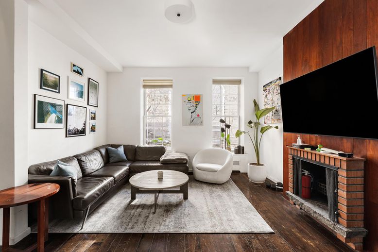 Fireplace, Interior, Living room, Wood Texture Flooring