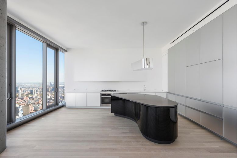 Interior, Kitchen, Pendant Lights, Stainless Steel Appliances, Wood Texture Flooring