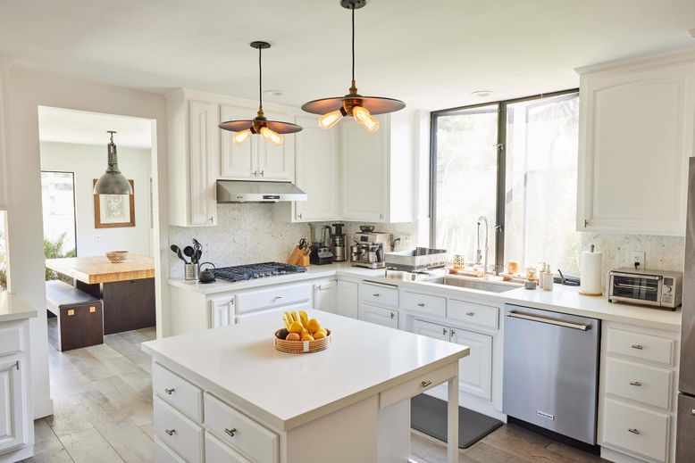 Interior, Kitchen, Pendant Lights, Stainless Steel Appliances