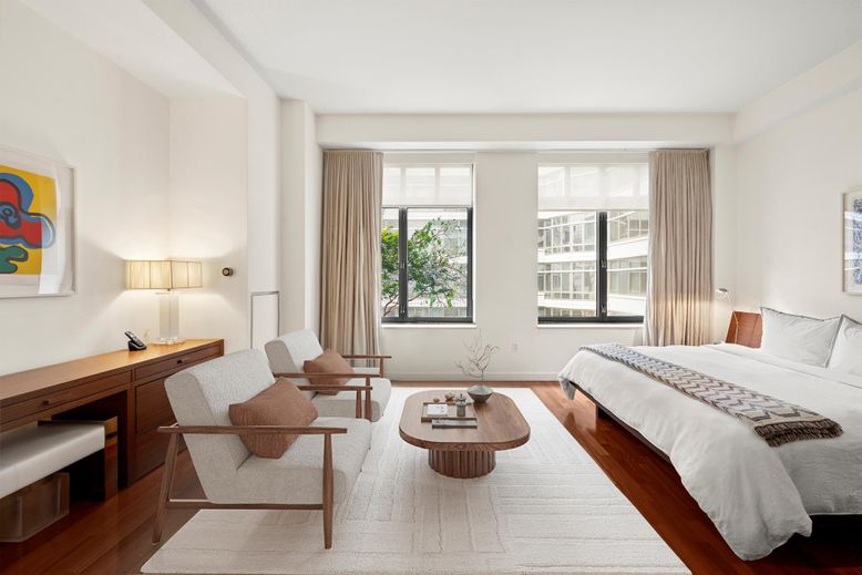 Bedroom, Interior, Wood Texture Flooring