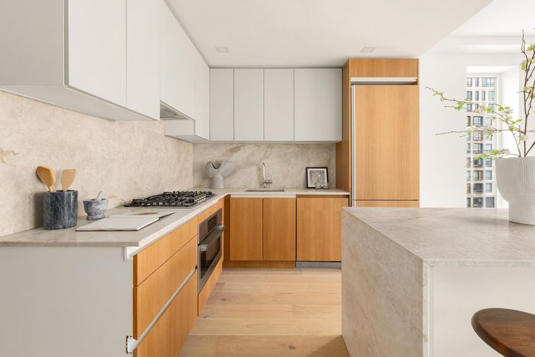 Interior, Kitchen, Wood Texture Flooring