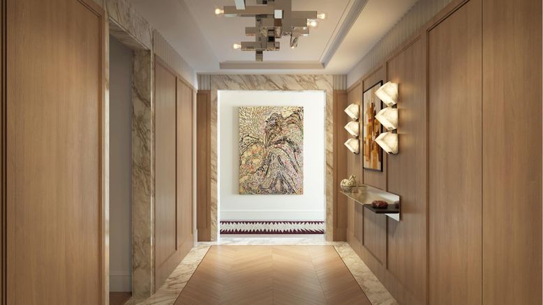 Interior, Recessed Lighting, Wood Texture Flooring