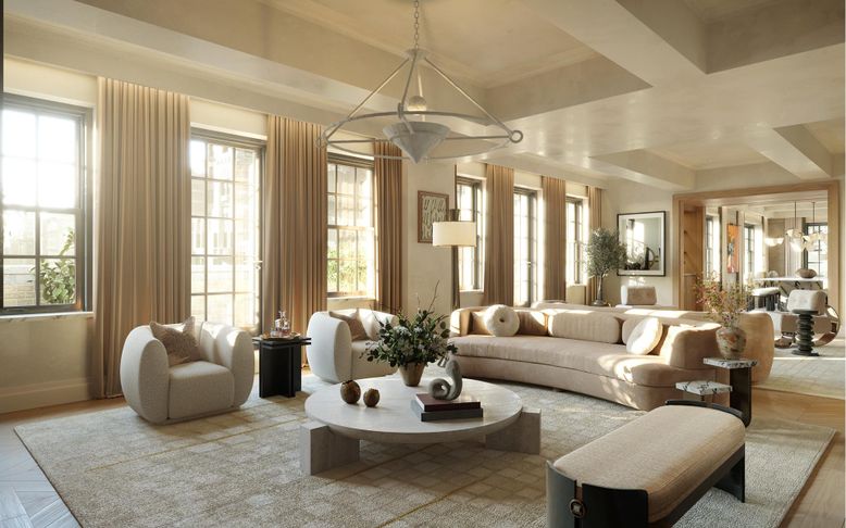 Interior, Living room, Pendant Lights, Wood Texture Flooring