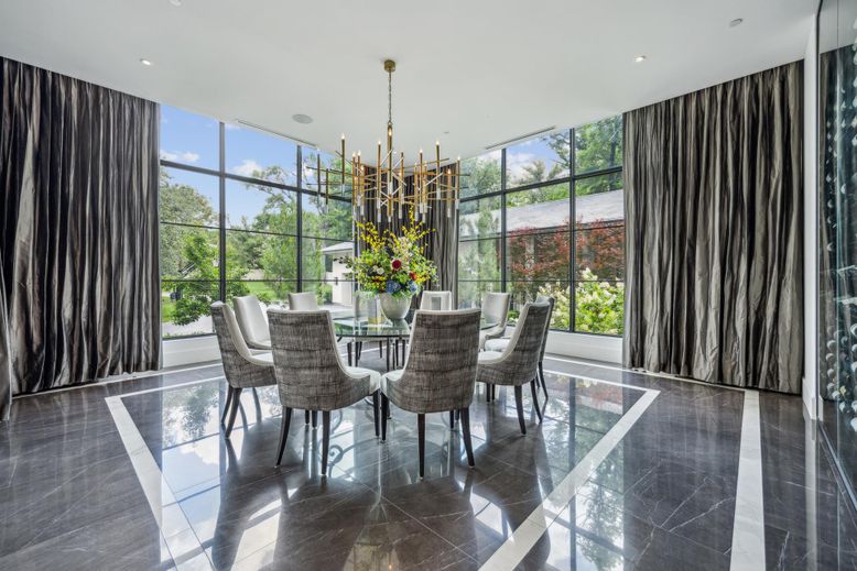 Dining room, Interior, Pendant Lights, Recessed Lighting, Sun Room