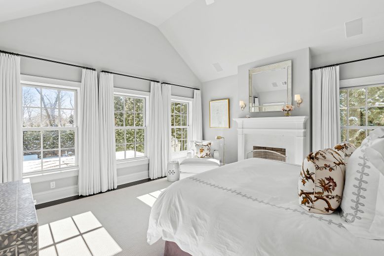 Bedroom, Fireplace, Interior