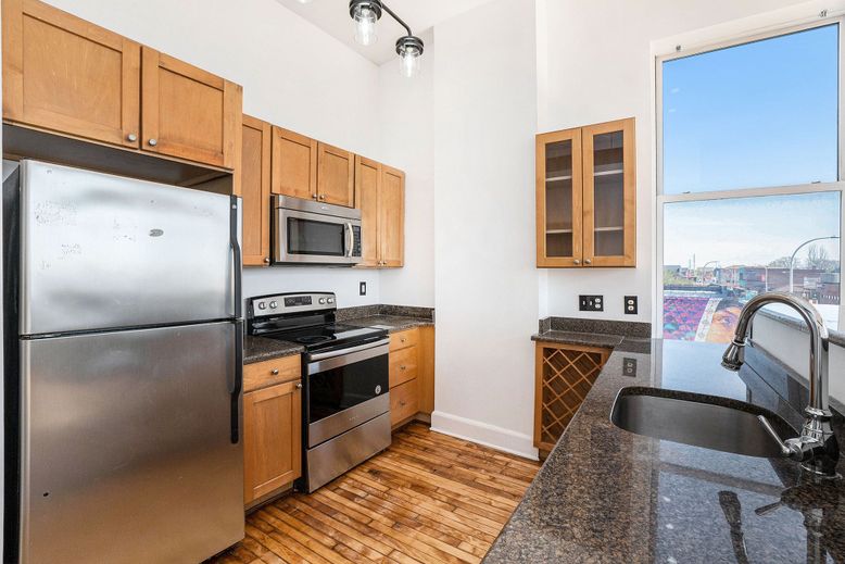 Interior, Kitchen, Wood Texture Flooring