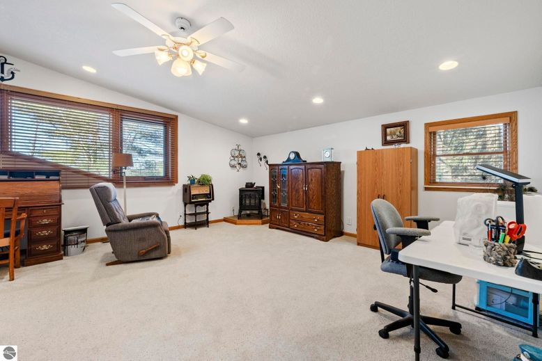 Home Office, Interior, Recessed Lighting