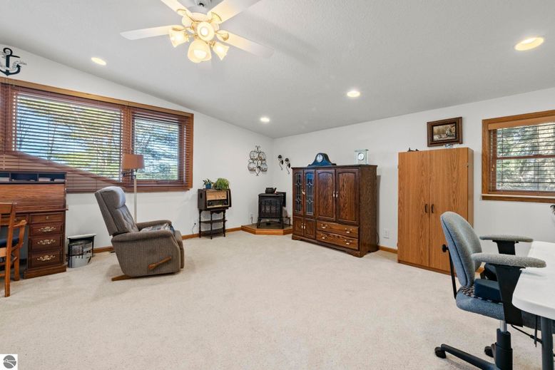 Home Office, Interior, Recessed Lighting
