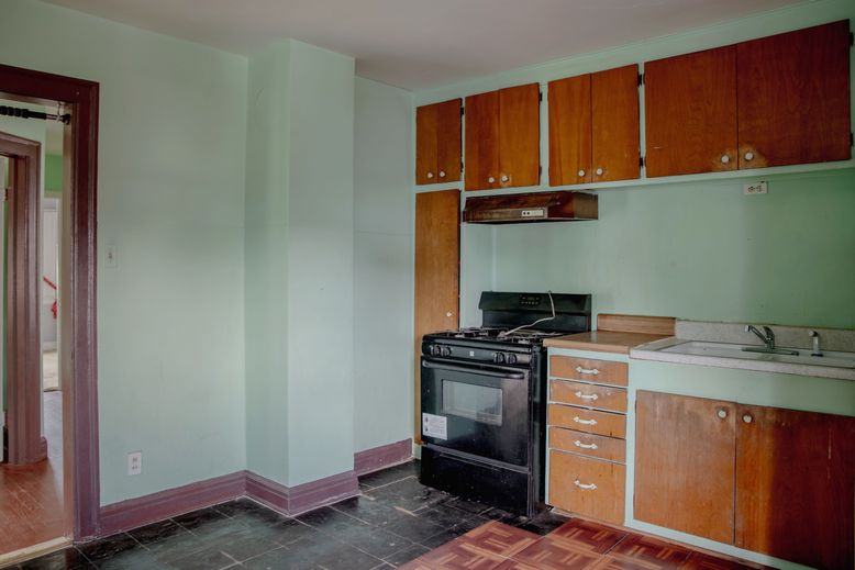 Interior, Kitchen, Wood Texture Flooring