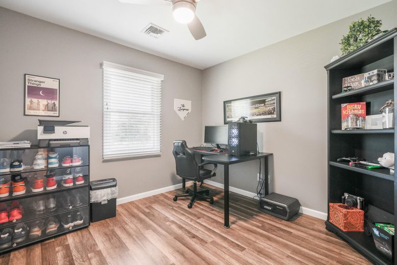 Home Office, Interior, Wood Texture Flooring