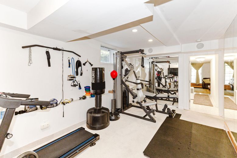 Fitness Equipment, Gym, Interior, Recessed Lighting