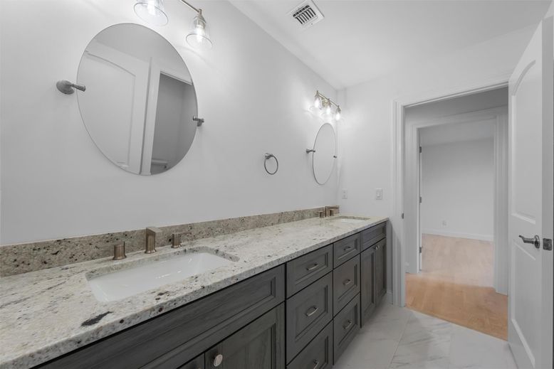 Bathroom, Dual Sink Vanities, Interior, Marble