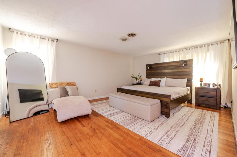 Bedroom, Interior, Wood Texture Flooring