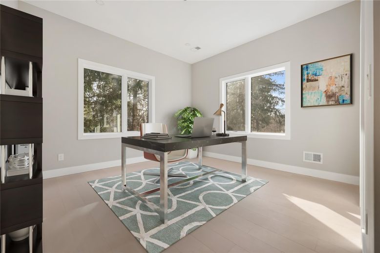 Home Office, Interior, Wood Texture Flooring