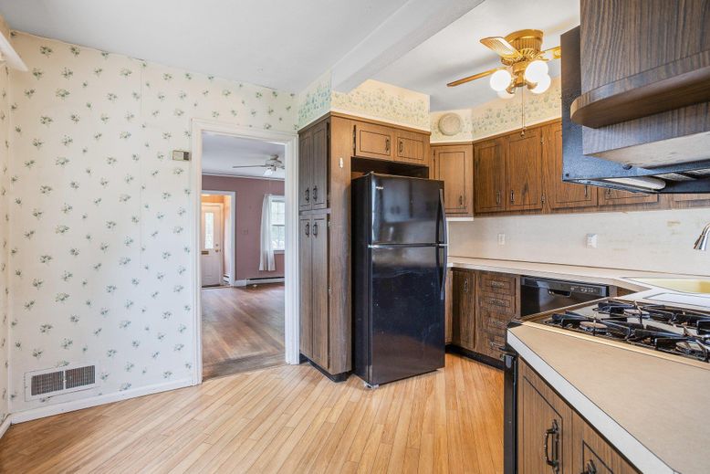 Interior, Kitchen, Wood Texture Flooring