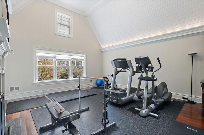 Fitness Equipment, Interior, Wood Texture Flooring