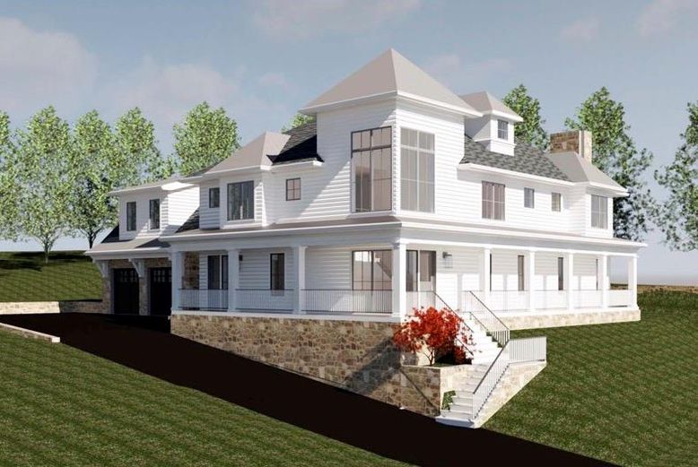 Attached, Exterior, Facade, Farmhouse