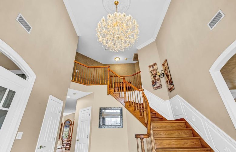 Chandelier, Interior, Recessed Lighting, Wood Texture Flooring