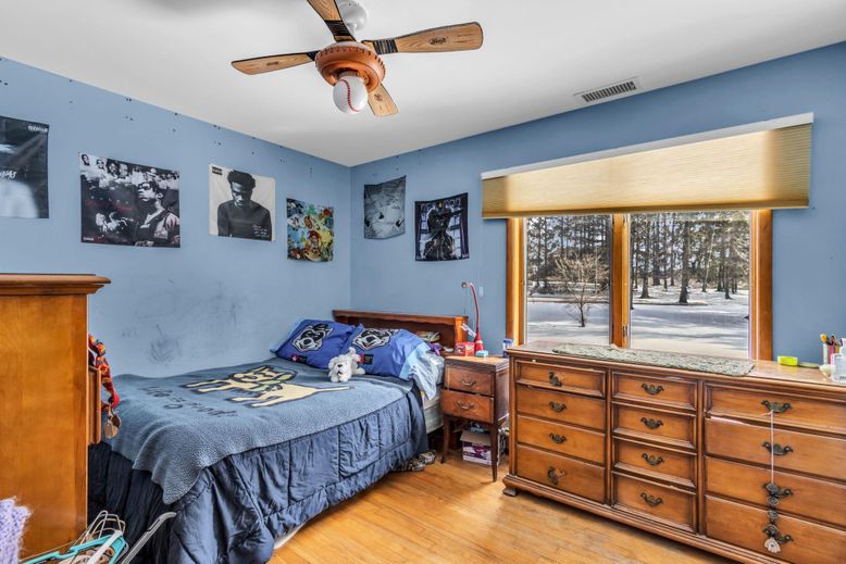 Bedroom, Interior, Wood Texture Flooring