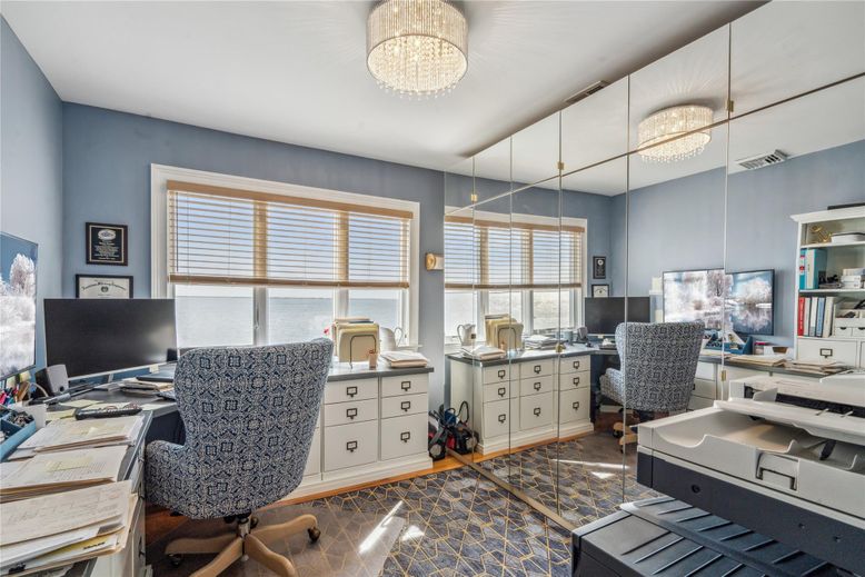 Chandelier, Home Office, Interior