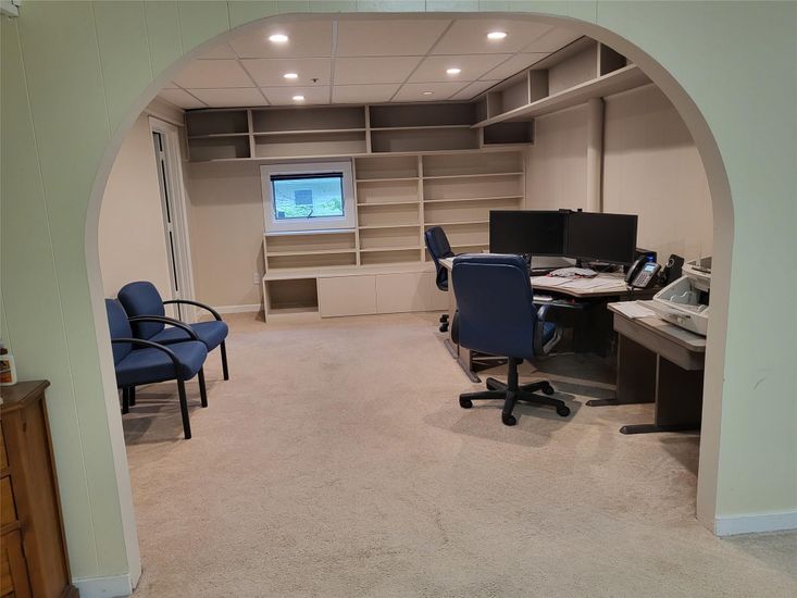 Home Office, Interior, Recessed Lighting