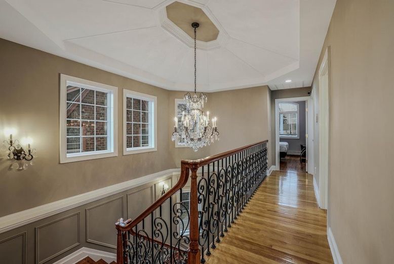 Chandelier, Interior, Recessed Lighting, Wood Texture Flooring