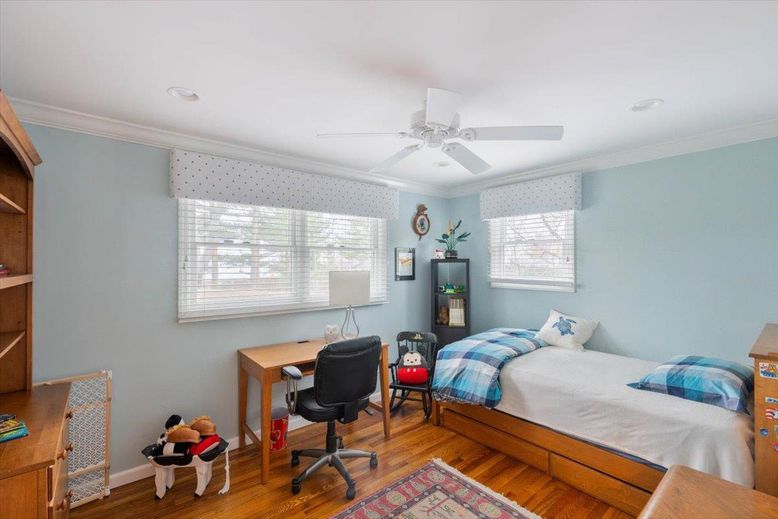 Bedroom, Home Office, Interior, Wood Texture Flooring