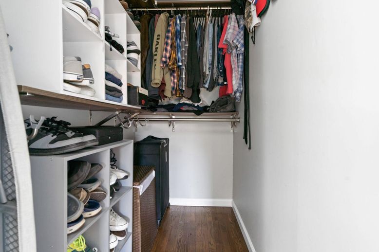 Interior, Walk-in Closets, Wood Texture Flooring