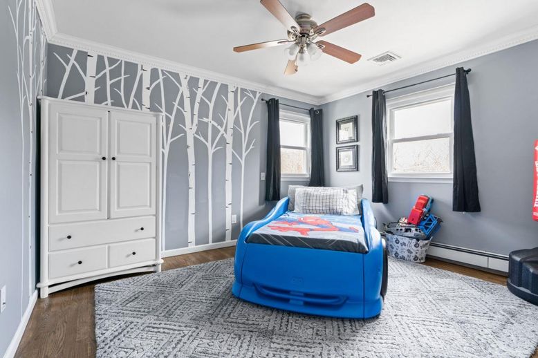 Bedroom, Interior, Wood Texture Flooring