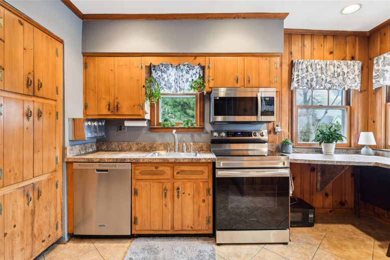 Interior, Kitchen, Recessed Lighting, Stainless Steel Appliances