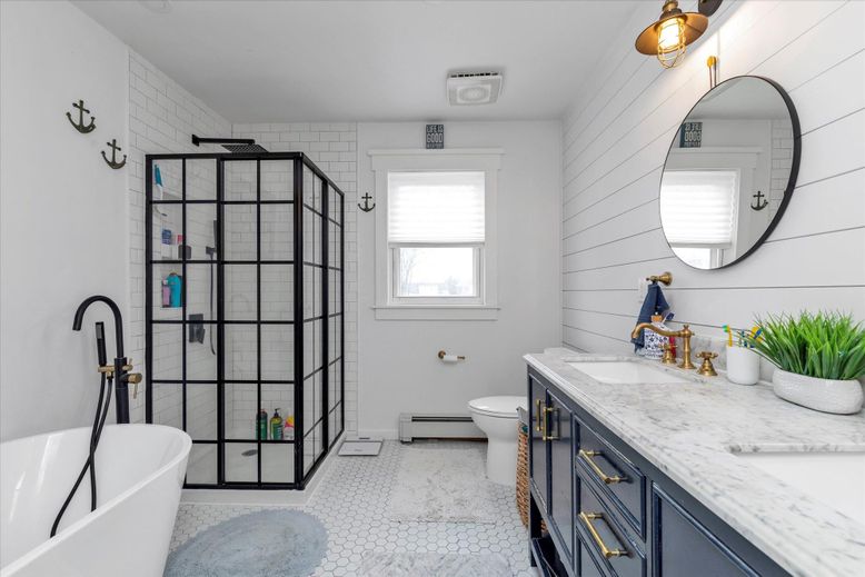 Bathroom, Dual Sink Vanities, Free Standing Baths, Interior