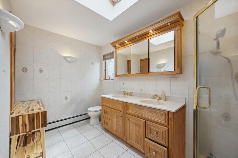 Bathroom, Dual Sink Vanities, Glass Shower, Interior