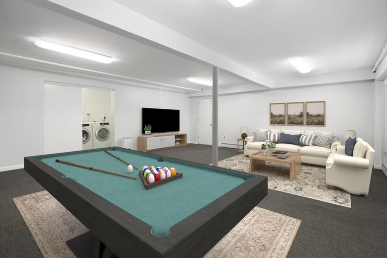 Billiard Table, Game Room, Interior, Living room