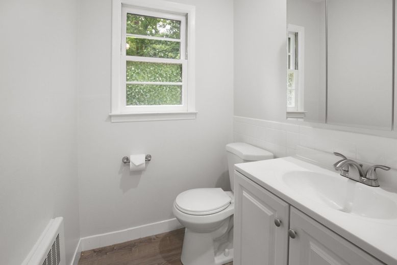 Bathroom, Interior, Wood Texture Flooring