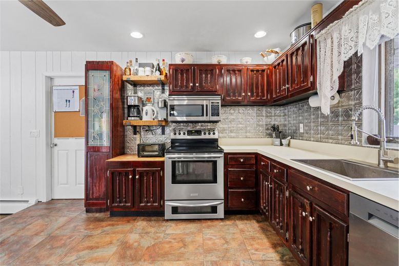 Interior, Kitchen, Recessed Lighting, Stainless Steel Appliances