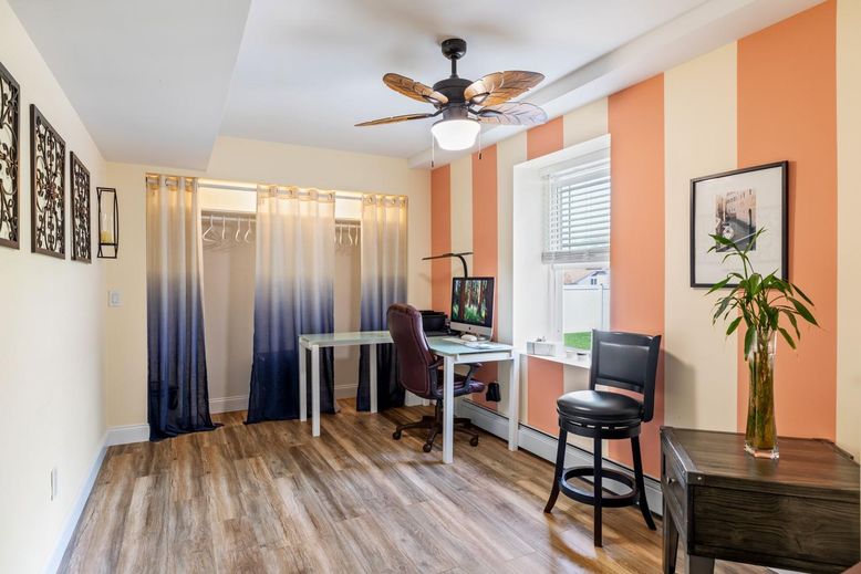 Home Office, Interior, Wood Texture Flooring