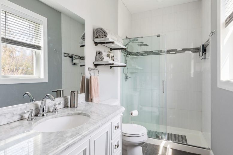 Bathroom, Glass Shower, Interior