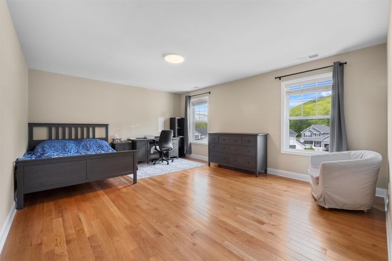 Bedroom, Home Office, Interior, Wood Texture Flooring