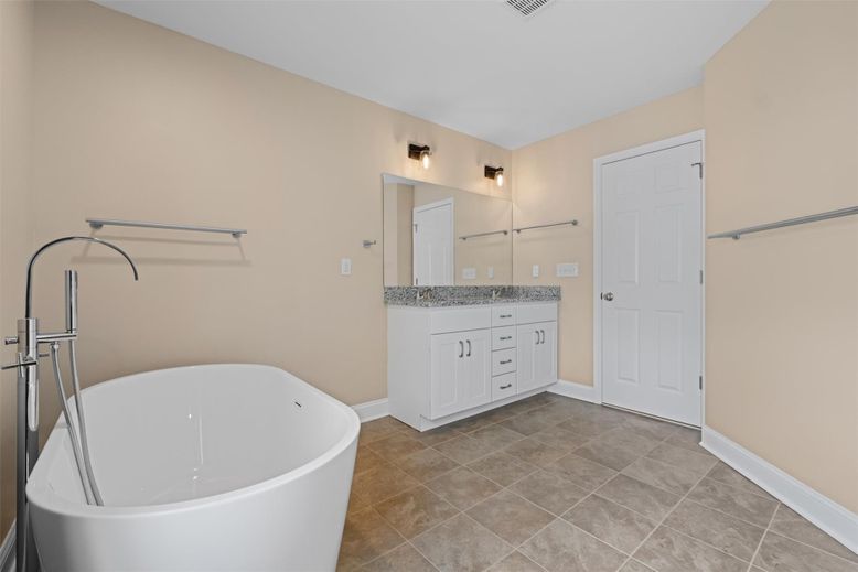 Bathroom, Dual Sink Vanities, Free Standing Baths, Interior