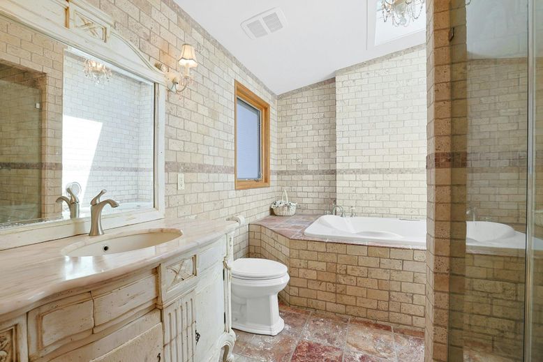 Bathroom, Interior, Stone Walls