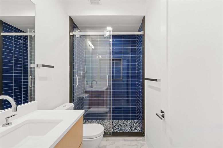 Bathroom, Glass Shower, Interior, Marble