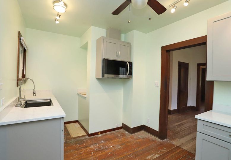 Interior, Kitchen, Wood Texture Flooring