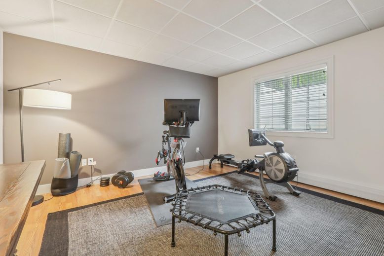 Fitness Equipment, Interior, Wood Texture Flooring