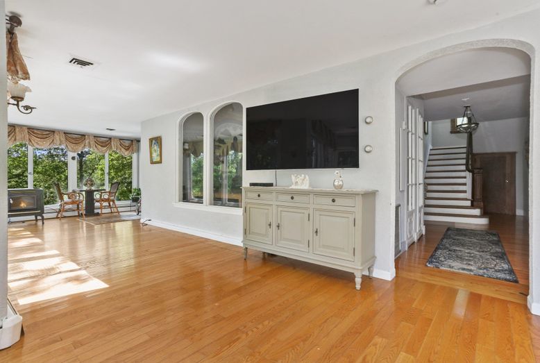 Fireplace, Interior, Wood Texture Flooring