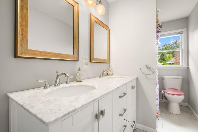 Bathroom, Dual Sink Vanities, Interior, Marble
