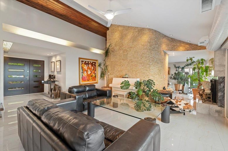 Dining room, Fireplace, Interior, Living room, Marble, Recessed Lighting